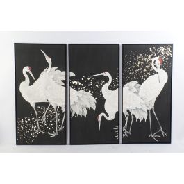 DKD Home Decor Cuadro Oriental Negro Blanco Dorado Set de 3 Lienzo 4 x 140 x 210 cm Precio: 189.4999997. SKU: S3028174