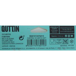 Cubitera Quttin 18 cubitos Soft (36 Unidades)