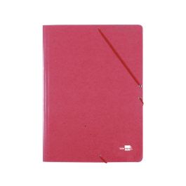 Carpeta Liderpapel Gomas A3 3 Solapas Carton Prespan Roja