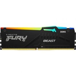 Memoria RAM Kingston FURY Beast RGB 32GB/ DDR5/ 6000MHz/ 1.4V/ CL30/ DIMM Precio: 125.49999968. SKU: B1DKDKB54R