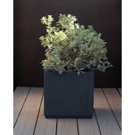 Stefanplast STE8003507687011 Jardinera Cuadrada Ethica Grafito 38 L