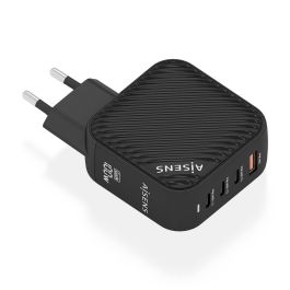 AISENS - CARGADOR GaN 100W, 3xUSB-C PD3.0 QC4.0, 1xUSB-A QC3.0, NEGRO Precio: 27.59000013. SKU: B1GKXYS4ZK