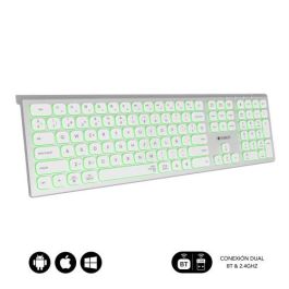 Subblim Teclado Bluetooth/2.4G Master SUBKB-3MIE300 Iluminado Ext P/B Español QWERTY Completo