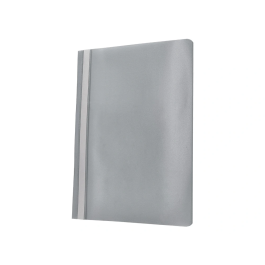 Q-connect Carpeta Dossier Fastener Plástico DIN A4 Gris PVC Transparente Opaca