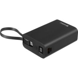 Sandberg Powerbank 20000 PD20W Connect con Cable USB-C Integrado, Carga Rápida USB-A/C 20W para Teléfonos y Tablets