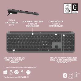 Teclado Inalámbrico Logitech 920-012455 Grafito QWERTY