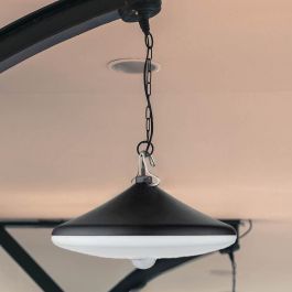 Edm Lámpara Solar LED Colgante 5W 500lm 4000K Luz Día IP54 con Cable 3m y Control Remoto