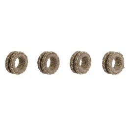 Anillo servilletero DKD Home Decor Natural Yute Madera de mango 6 x 3 x 6 cm 4 Piezas Precio: 9.78999989. SKU: B17AZWTLZX