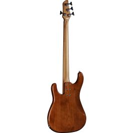 Eko Aire 800 Musa Bajo Eléctrico de 4 Cuerdas Honey Burst con 2 Pastillas, Cuerpo de Aliso y Mástil de Arce Tostado
