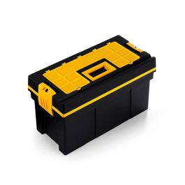 Terry Caja de Herramientas Profesional 57,5x27,5x29cm, Negro/Amarillo, con Organizador y Bandeja Extraíble Precio: 38.50000022. SKU: S7908863