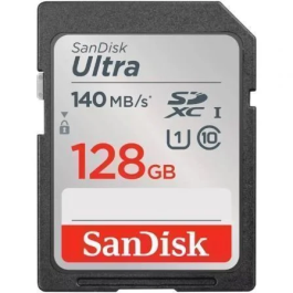 SanDisk Tarjeta de Memoria Ultra 128GB SDXC UHS-I Clase 10 - 140MB/s SDSDUNB-128G-GN6IN Precio: 29.49999965. SKU: S55159961