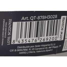 Cacerola Baja con Tapa Acero Inoxidable 28 cm 4.3L Quttin (2 Unidades) Cacerola Baja con Tapa Acero Inoxidable 28 cm 4.3L Quttin (2 Unidades)