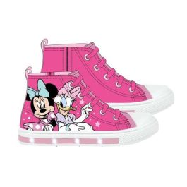 Cerdá T026 Zapatilla de Loneta Alta Minnie con Luces y Suela PVC - Color Pink, Talla 26 Precio: 25.59392. SKU: B158VYT4X7