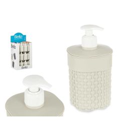 Dosificador plástico baño 580 ml beige Berilo 9x16.5x9 cm (36 Unidades) Precio: 34.50000037. SKU: B1EWZEG3YL