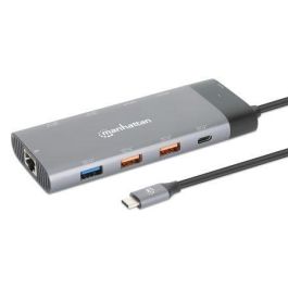 Manhattan USB-C Dock/Hub, Ports (X10): Ethernet, Hdmi (X2 8K), USB-A Precio: 112.99328601. SKU: B1DMQ8575Z