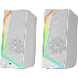 Mars Gaming Altavoces MS72W 15W 2.0 Blancos con Iluminación RGB Flow