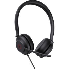 Yealink UH35 Dual Auriculares Binaurales Alámbricos USB para Oficina/Centro de Llamadas Teams con Micrófono Cancelación Ruido Negro