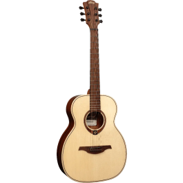 LAG Guitarra Acústica Lâg Travel Spruce Natural Folk Tapa Abeto Engelmann Macizo Fondo Y Aros Caoba Brillante 6 Cuerdas