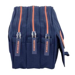 Safta Portatodo Triple F.C. Barcelona 2ª Equipación 21,5x10x8cm Estuche Escolar para Niños +3 Años
