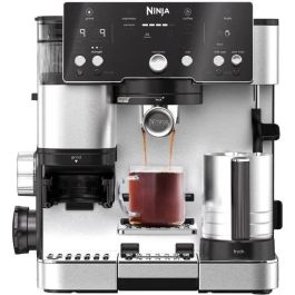 Cafetera espresso - NINJA - ES501EU Luxe Essential - 2 L - Pantalla digital - Negro / Acero inoxidable