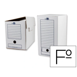 Liderpapel Caja Archivo Definitivo Folio Doble Ancho Cartón Reciclado 400g/m2 Blanco 367x200x251 mm Precio: 91.89000029. SKU: B16EJY2SC6