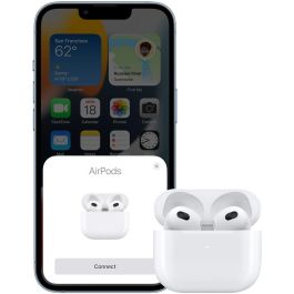 Apple AirPods (3ª generación) con estuche de carga Lightning, intraaural, inalámbrico, blanco