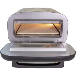 Unold 68806 Horno de Pizza Alfredo 1 Pizza 30cm Acero Inoxidable 1700W 450°C Digital con Temporizador