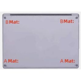 CoreParts Pies de Goma (4 unidades) para Microsoft Surface Laptop 3/4/5 Gen, Cubierta Inferior (2A+2B), Negro