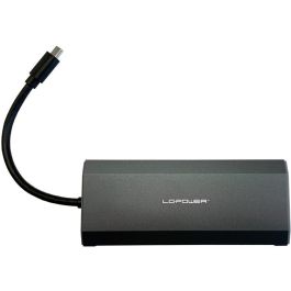 LC-Power LC-HUB-C-MULTI-7-M2 Hub USB-C a 2xUSB-A/2xUSB-C/HDMI, 5000Mbit/s, 100W PD, Aluminio