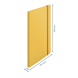 Carpeta Fundas (Tarifario) Leitz Cosy Plus Pp Flexible A4 20 F. Amarillo