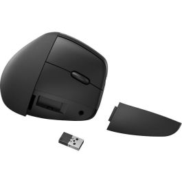 Ratón Ergonómico Inalámbrico por Bluetooth/ 2.4GHz HP 925/ Batería Recargable/ Hasta 1200 DPI/ Negro