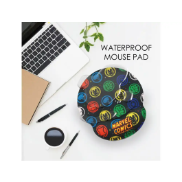 Wondee Alfombrilla Ratón Ergonómica Gel Marvel Comics con Reposamuñecas Antideslizante y Tejido Impermeable