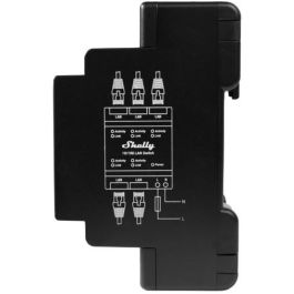 Shelly Relais Interruptor Inteligente 5 Puertos 10/100 Mbit Carril DIN Negro 110-240V