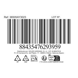 Privilege Cesta Cónica de Mimbre Rectangular con Asa 30 cm x 23 cm x 9 cm (8 Unidades)