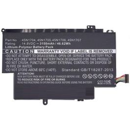 CoreParts Laptop Battery for Lenovo 47Wh Li-Pol 14.8V 3150mAh Black, 20cds00500, 20cds00700, 20cds00800, ThinkPad Yoga S1 12.5", Yoga 12 CoreParts Laptop Battery for Lenovo 47Wh Li-Pol 14.8V 3150mAh Black, 20cds00500, 20cds00700, 20cds00800, ThinkPad Yoga S1 12.5", Yoga 12