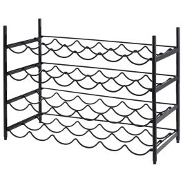 Day Botellero para 12 Botellas Alambre Negro Guardar y Presentar Vinos