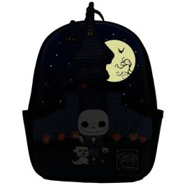 Loungefly Mochila mini Jack Skellington Pesadilla Antes de Navidad Disney, cuero vegano, 22.5x30x11.25cm