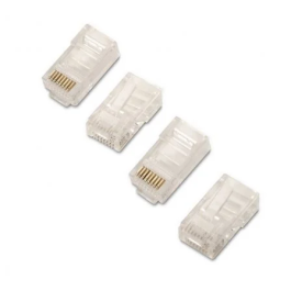 Aisens Conector RJ45 Cat.6 UTP 8 Hilos AWG24 para Cable de Red (10 Unidades)