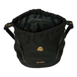 Mochila Saco Infantil Real Madrid C.F. Negro 35 x 40 x 1 cm