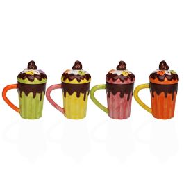 Versa Taza Mug Helado Fusion-Chic 15x8 cm Cerámica (4 Unidades)