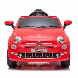 Coche Fiat 500 rojo Con control remoto y MP3 Bateria 6V 4,5 AH -motor 30 W