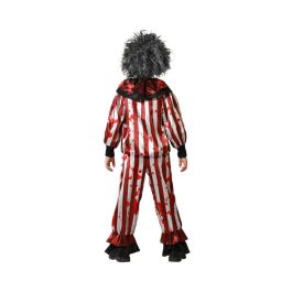 Disfraz Payaso Rojo Halloween Infantil Niño 7-9 Años Camiseta y Pantalón