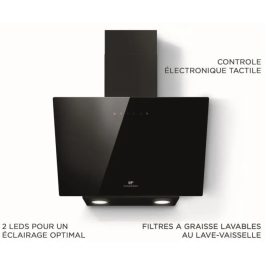 Continental Edison CEHD6065B Campana Decorativa Negra - L60 cm