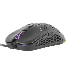 MARS GAMING MM55 Ratón Gaming 12800DPI USB Negro RGB 55g