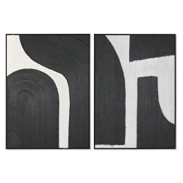 Cuadro Item Home DKD Home Decor Blanco Negro 4.3 x 143 x 103 cm (2 Unidades) Precio: 274.49999984. SKU: B17L9VGC4K