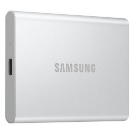 SAMSUNG Portable SSD T7 1TB USB-C 3.2 Gen 2 (10 Gbps) Externo Aluminio Plata - MU-PD1T0G/WW