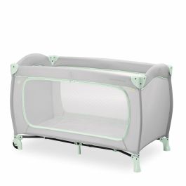 Hauck HAU1731647250787 Cuna de viaje Sleep N Play Go Plus 60x120 cm desde el nacimiento, Plegable con Ruedas - Dusty Mint