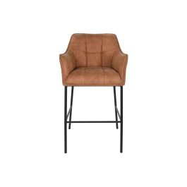 Taburete Loft DKD Home Decor Camel Negro 60 x 107 x 59 cm Taburete Loft DKD Home Decor Camel Negro 60 x 107 x 59 cm