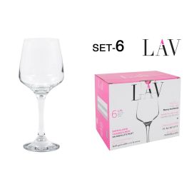 Lav Set 6 Copas Vino 295 cc 6 x 7.5 x 19 cm (4 Cajas) Precio: 35.50000003. SKU: S2209379