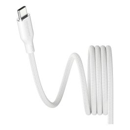 PanzerGlass empower Magnetic Cable USB-C to USB-C 240W, USB 2.0, 1.5m, Color Blanco Plateado, 1 Unidad